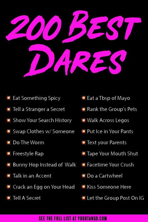 truth or dare stuff|251 Truth or Dare Questions That Are Actually Good .